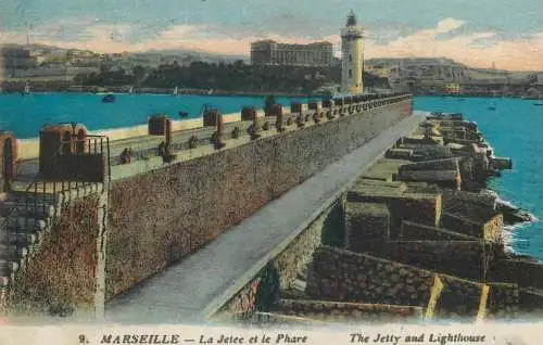 France Marseilles la Jetee et le Phare