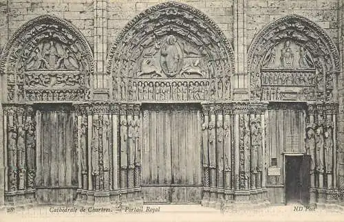 France Chartres cathedrale portail royal