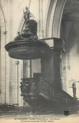 France Calais eglise Notre Dame la chaire