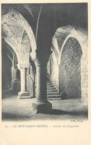 France Mont Saint Michel crypte de l'Aquilon