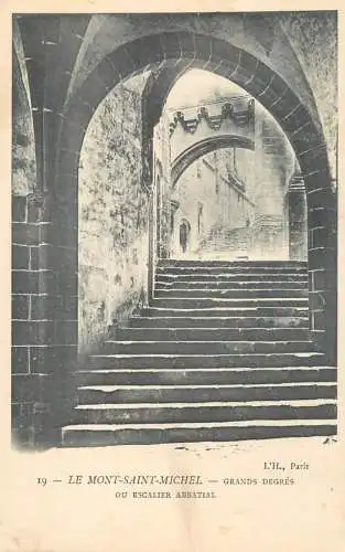 France Mont Saint Michel escalier abbatial