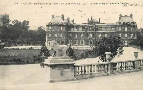 France Paris le Palais et le jardin du Luxembourg