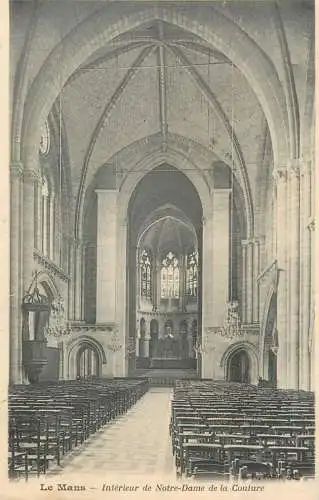 France Le Mans cathedrale interieur