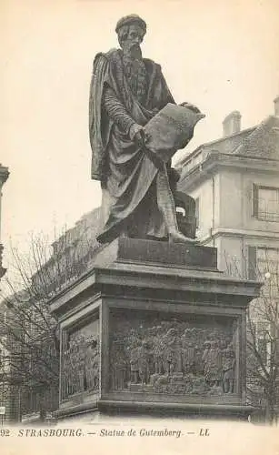 France Strasbourg statue de Gutemberg