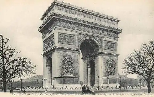France Paris Arc de Triomphe et Place de l'Etoile