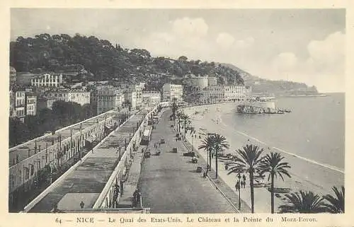 France Nice le quai des Etats Unis