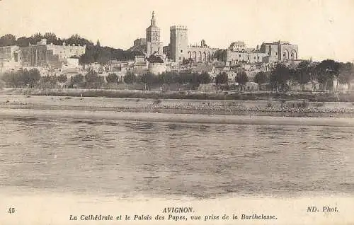 France Avignon la cathedrale et le Palais des Papes