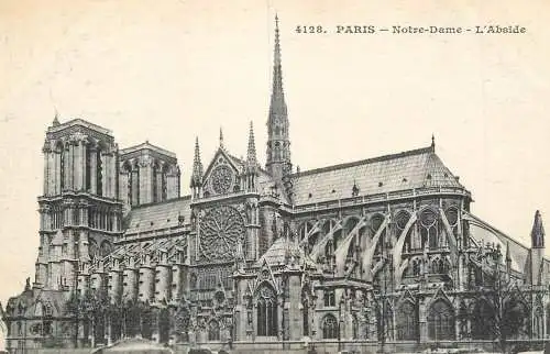 France Paris Notre Dame de Paris l'abside