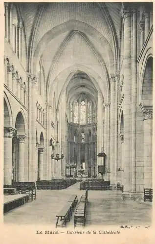 France Sarthe Le Mans cathedrale interieur