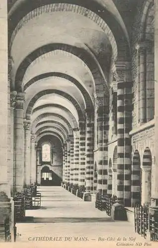France Sarthe Le Mans cathedrale du Mans BasCote de la Nef