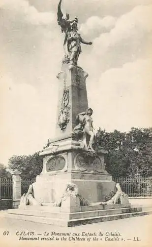 France Calais le monument aux enfants du Calaisi