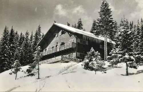 Romania Muntii Bucegi Cabana "Padina" peisaj de iarna