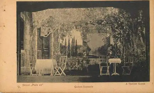 Decor "Plein air" Garten scene