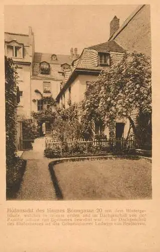 Germany Bonn Hofansicht des Hauses Bonngasse