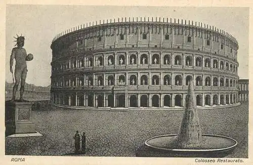 Italy Roma Colosseo restaurato