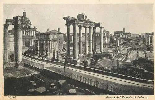 Italy Roma Avanzi del Tempio di Saturno
