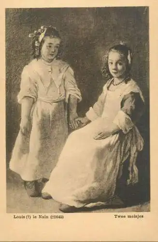 Two girl Louis le Nain painting