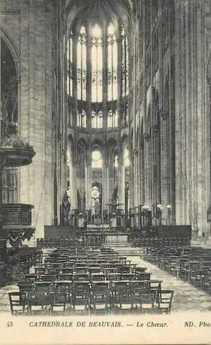 France Beauvais Cathedrale vue interieure