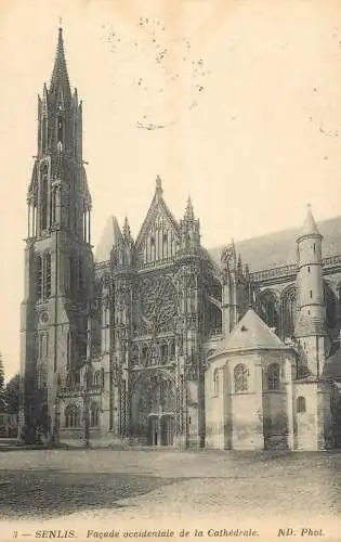 France Senlis Facade Occidentale de la Cathedrale