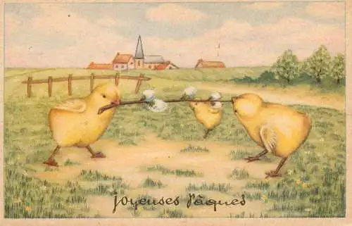Fantaisie Pâques poussins animé Joyeuses Paques chicken
