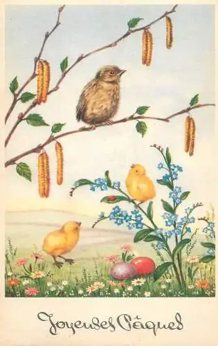Fantaisie Pâques poussins animé Joyeuses Paques