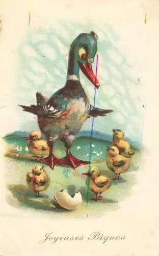 Fantaisie Pâques poussins animé duck Joyeuses Paques