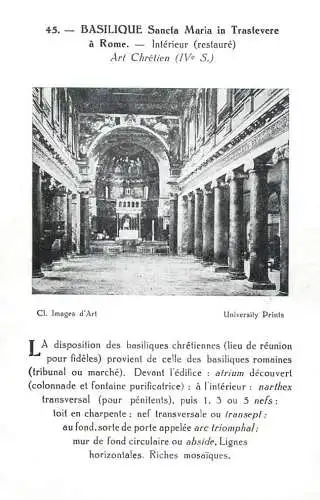 Italy Rome basilique Sancta Maria in Trastevere a Rome