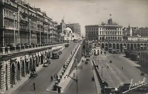Algeria Alger place du gouvernement 1954