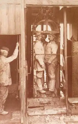 The Nostalgia Postcard 1950 Yesterday`s Britain Cornwall cornish miners 1900 elevator shaft