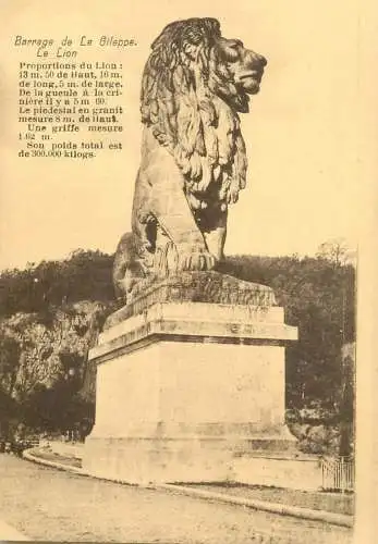 Belgium Gileppe (Dam) barrage le lion