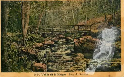Belgium Spa vallee de la Hoegne pont du Renard