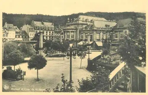 Belgium Spa kursaal et cour de la Reine
