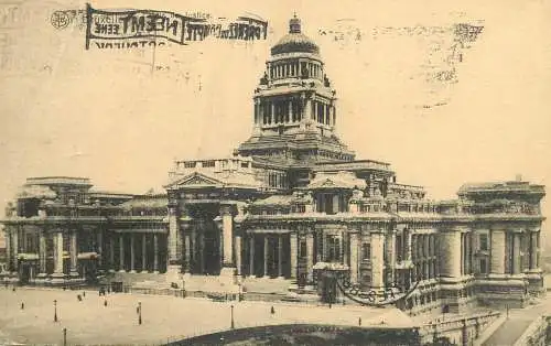 Belgium Bruxelles justice palace 1920