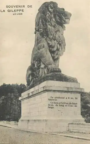 Belgium le lion de la Gileppe
