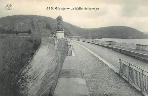 Belgium Gileppe le tablier du barrage