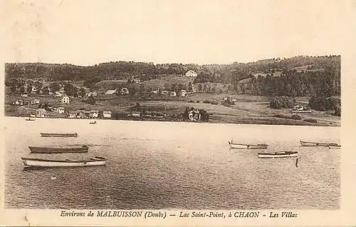 France Environs de Malbuisson (Doubs) Lac Saint Point a Chaon - les Villas