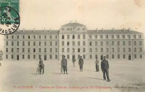 France Avignon Caserne de Chabran occupee par le Regiment 58e d'Infanterie