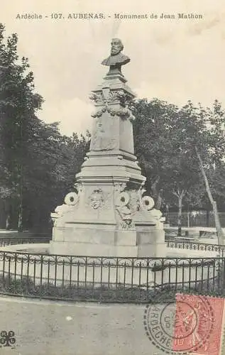 France Aubenas (Ardeche) Monument de Jean Mathon