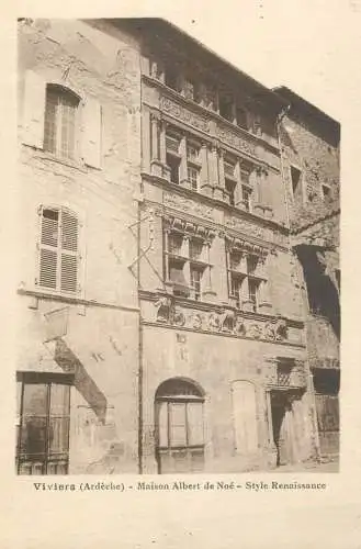 France Viviers (Ardeche) Maison Albert de Noe Style Rennaissance