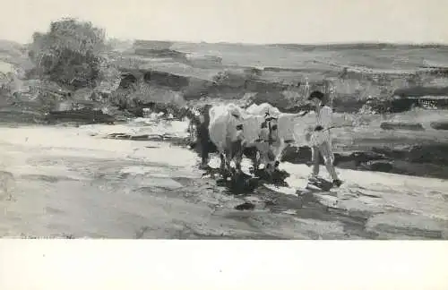 Romania Muzeul dea rta expozitia Tezaurului de arta 1956 N. Grigorescu car cu boi