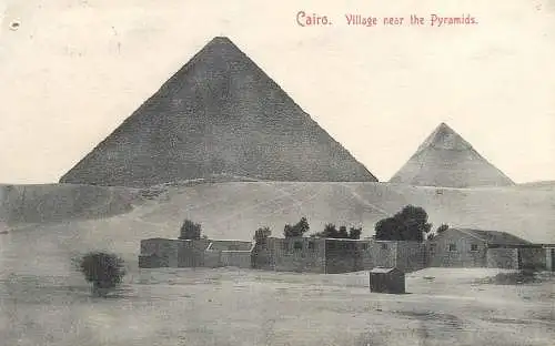 Egypt Cairo village near the Pyramids