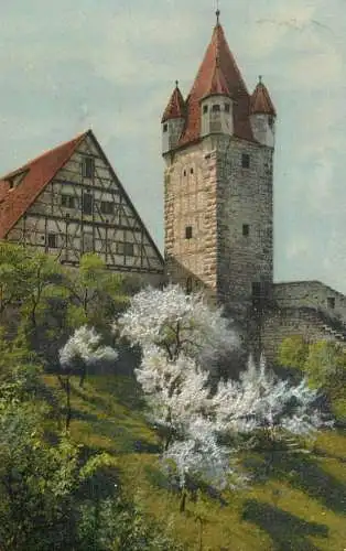 Rothenburg ob der Tauber, Bayern, Stöberleinsturm, Deutschland