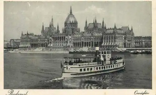 Hungary Budapest Orszaghaz ship