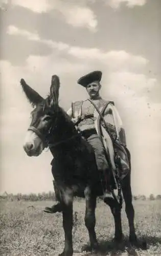 Hungary Hortobagy Juhasz a szamaron