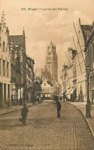 Belgium Brugge - rue de Pierres