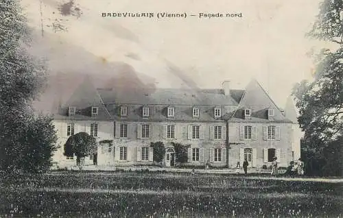 France Chateau de Badevillain (Vienne) Facade nord