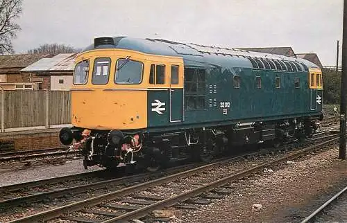 Railway train locomotive Class 33 Locomotive at Westbury