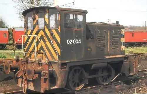 Railway train locomotive Class 02 Shunter at Allerton Depot Liverpool