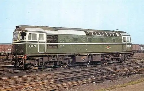 Railway train locomotive Class 33 Diesel Locomotive at Feltham 1962 photo