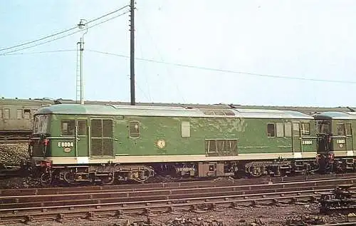 Railway train locomotive Class 73 Electric Diesel Locomotive at Stewarts Lane Depot 1962 photo